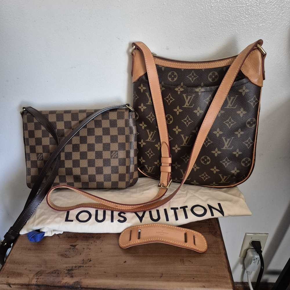 Louis Vuitton Odeon & Musette Tango Damier Shoulder Crossbody Handbag Lot VGUC